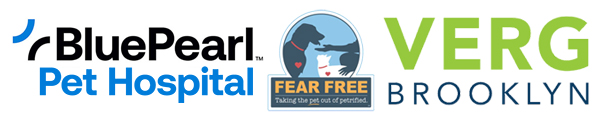 ad for BluePearl Pet Hospitals and VERG Brooklyn. Both are open 24 hours and able to service animals in emergency. All of the Veterinary Partners of AmbuVet are Fear Free pet providers.